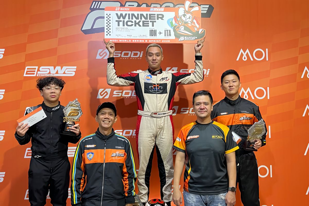 Podium Puncak Barcode E-Sprint Milik Julio Prost
